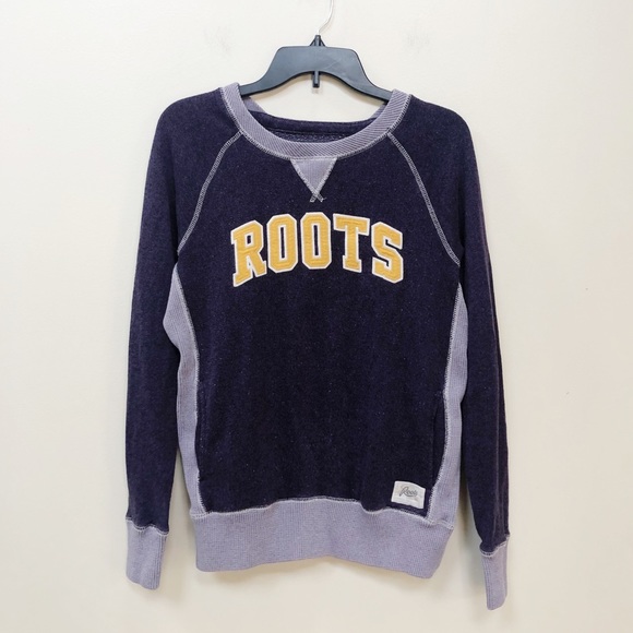 Roots Tops - Roots Purple Varsity Crewneck Sweatshirt